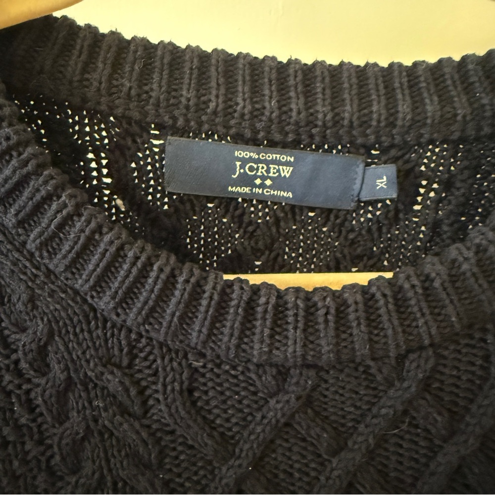 J Crew Men’s Cable Knit Sweater XL